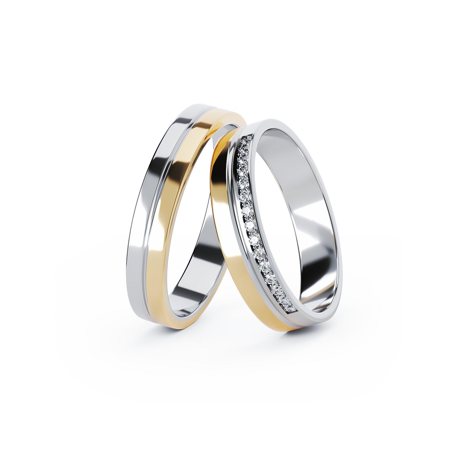 TEI-C383 gold wedding rings